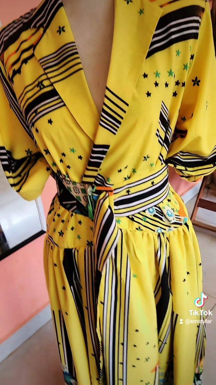 Création réalisée à l'atelier EMSTYLAR par un apprenti couturier