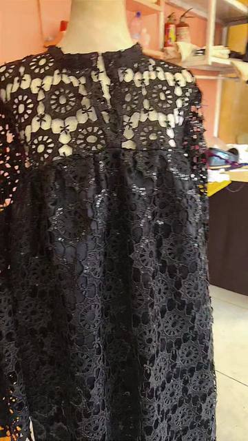 Robe longue dentelle